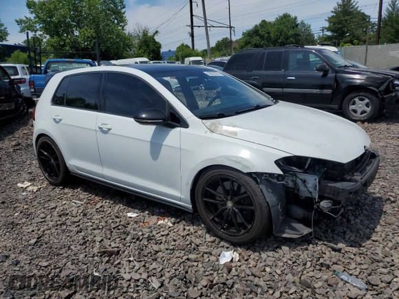 2015 Volkswagen Golf GTI Autobahn with VIN 3VW4T7AU0FM098534, listed as a Copart auction lot 59828284 with 76,420 mi miles and Salvage Title. Bid and sale history available at carsss.com. Image 4.