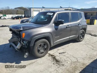 2017 Jeep Renegade Sport z VIN ZACCJAAB3HPF50167, wystawiony jako Copart lot #49672845 z przebiegiem 105 216 mil mil oraz Szkoda całkowita • Salvage title. Historia ofert i sprzedaży dostępna na DreamBid. Obrazek 1.