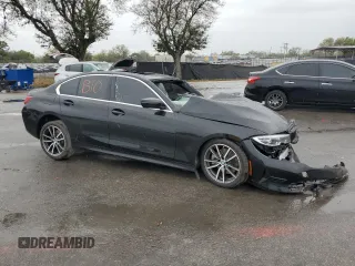 2019 BMW 3 Series 330i xDrive with VIN WBA5R7C52KAJ80510, listed as a Copart auction lot 46527915 with 0 mi miles and Non Repairable. Bid and sale history available at carsss.com. Image 4.