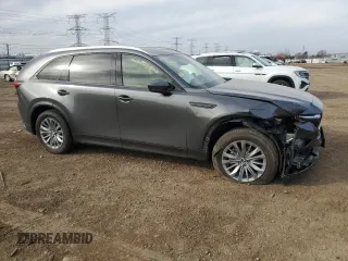 2024 Mazda CX-90 3.3 Turbo Preferred with VIN JM3KKBHD1R1114139, listed as a Copart auction lot 49285675 with 0 mi miles and Salvage Title. Bid and sale history available at carsss.com. Image 4.
