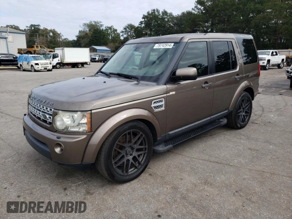 2012 Land Rover LR4 HSE with VIN SALAG2D47CA612776, listed as a Copart auction lot 79742914 with 127,705 mi miles and Salvage Title. Bid and sale history available at DreamBid. Image 1.
