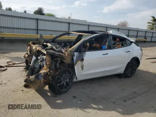 2024 Tesla Model 3 with VIN 5YJ3E1EA9RF858023, listed as a Copart auction lot 45086145 with 0 mi miles and Non Repairable. Bid and sale history available at carsss.com. Image 1.