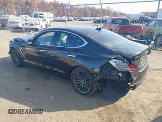 2019 Genesis G70 2.0T Advanced with VIN KMTG34LA5KU044008, listed as a IAAI auction lot 40764045 with 55,659 mi miles. Bid and sale history available at carsss.com. Image 3.