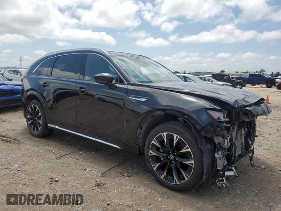 2024 Mazda CX-90 S z VIN JM3KK1HC4R1125797, wystawiony jako Copart lot #54612455 z przebiegiem 10 123 mil mil oraz Szkoda całkowita • Salvage title. Historia ofert i sprzedaży dostępna na DreamBid. Obrazek 4.