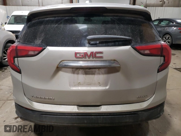 2018 GMC Terrain SLE with VIN 3GKALTEV2JL202395, listed as a Copart auction lot 44828155 with 0 mi miles and Salvage Title. Bid and sale history available at carsss.com. Image 6.