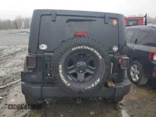 2018 Jeep Wrangler JK Unlimited Sport S with VIN 1C4BJWDG4JL850407, listed as a Copart auction lot 81468644 with 82,511 mi miles and Salvage Title. Bid and sale history available at carsss.com. Image 6.