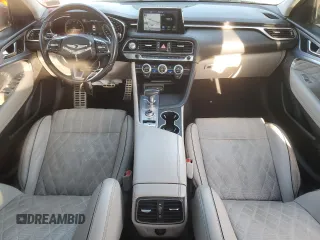 2019 Genesis G70 3.3T Advanced with VIN KMTG34LE2KU016914, listed as a Copart auction lot 51551635 with 56,671 mi miles and Salvage Title. Bid and sale history available at carsss.com. Image 8.