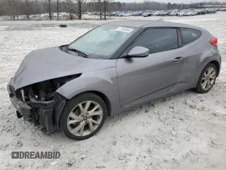 2017 Hyundai Veloster with VIN KMHTC6AD8HU311734, listed as a Copart auction lot 47065854 with 95,111 mi miles and Salvage Title. Bid and sale history available at carsss.com. Image 1.