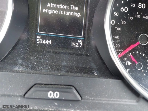 2019 Volkswagen Tiguan SE with VIN 3VV2B7AX7KM107443, listed as a IAAI auction lot 41628603 with 53,444 mi miles. Bid and sale history available at carsss.com. Image 15.