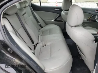 2006 Lexus IS 250 with VIN JTHCK262862007334, listed as a Copart auction lot 52905705 with 210,695 mi miles and Salvage Title. Bid and sale history available at DreamBid. Image 10.