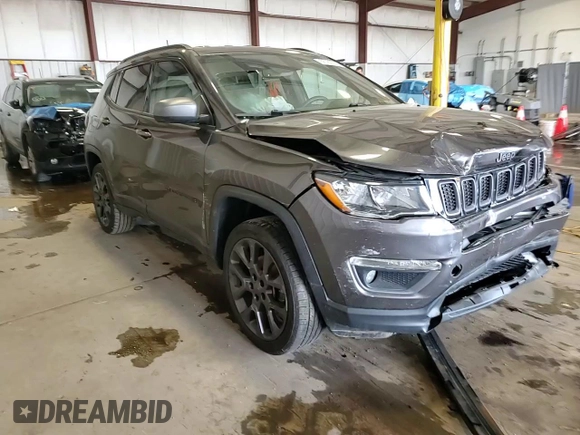 2021 Jeep Compass 80th Anniversary with VIN 3C4NJDEB8MT570616, listed as a Copart auction lot 56180625 with 36,278 mi miles and Salvage title. Bid and sale history available at DreamBid. Image 14.
