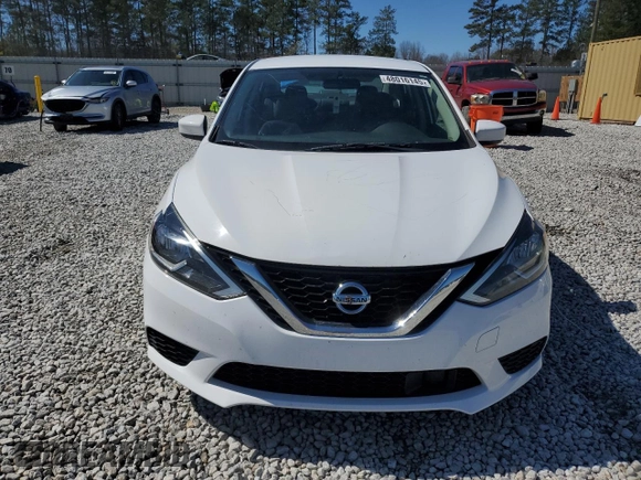 2019 Nissan Sentra SV with VIN 3N1AB7AP4KY206100, listed as a Copart auction lot 48016145 with 153,436 mi miles and Salvage Title. Bid and sale history available at carsss.com. Image 5.