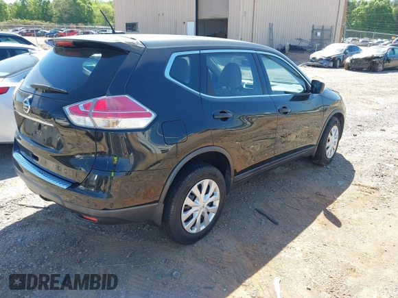 2016 Nissan Rogue S with VIN KNMAT2MT3GP614005, listed as a IAAI auction lot 42059709 with 95,091 mi miles and . Bid and sale history available at DreamBid. Image 4.