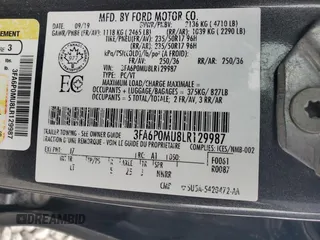 2020 Ford Fusion Hybrid SEL with VIN 3FA6P0MU8LR129987, listed as a Copart auction lot 81168764 with 96,162 mi miles and Salvage Title. Bid and sale history available at carsss.com. Image 12.