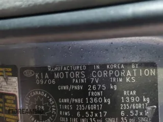 2007 Kia Sedona LX with VIN KNDMB233876120696, listed as a Copart auction lot 43963915 with 304,027 mi miles and Salvage Title. Bid and sale history available at carsss.com. Image 14.
