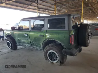 2023 Ford Bronco with VIN 1FMEE5DP9PLB29838, listed as a Copart auction lot 62409785 with 11,124 mi miles and Salvage title. Bid and sale history available at DreamBid. Image 2.