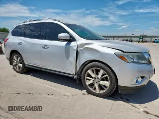 2016 Nissan Pathfinder Platinum with VIN 5N1AR2MNXGC665732, listed as a Copart auction lot 63183965 with 102,473 mi miles and Salvage title. Bid and sale history available at DreamBid. Image 4.