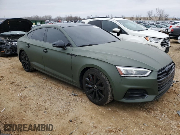 2018 Audi A5 Sportback Premium Plus with VIN WAUBNCF50JA097319, listed as a Copart auction lot 36797884 with 51,749 mi miles. Bid and sale history available at carsss.com. Image 4.