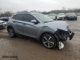 2021 Hyundai Kona Limited with VIN KM8K3CA58MU690358, listed as a Copart auction lot 42175775 with 0 mi miles and Salvage Title. Bid and sale history available at carsss.com. Image 4.