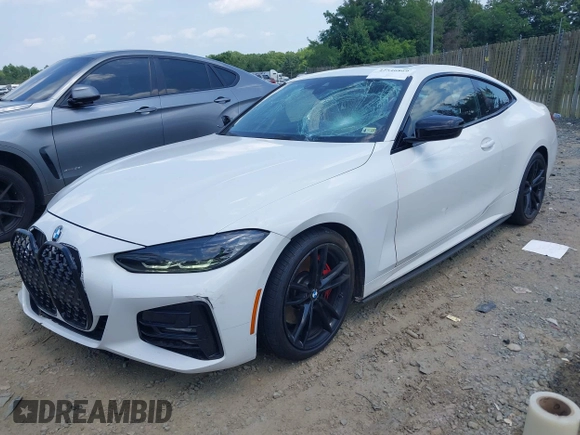 2023 BMW 4 Series 430i xDrive with VIN WBA73AP06PCM13452, listed as a IAAI auction lot 42546869 with 42,625 mi miles and . Bid and sale history available at DreamBid. Image 20.