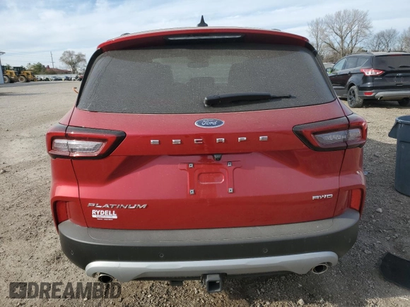 2024 Ford Escape Platinum with VIN 1FMCU9JA2RUB52912, listed as a Copart auction lot 80959724 with 3,996 mi miles and Salvage Title. Bid and sale history available at DreamBid. Image 6.
