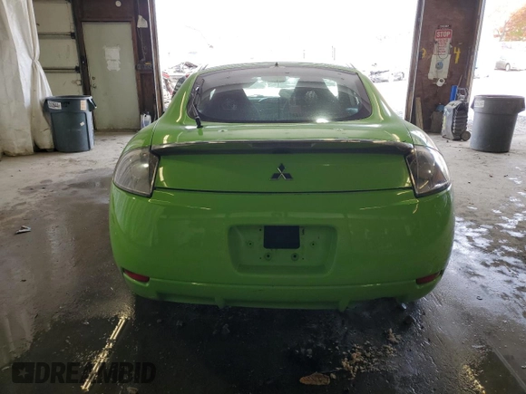 2007 Mitsubishi Eclipse GS with VIN 4A3AK24F07E000003, listed as a Copart auction lot 77862004 with 0 mi miles and Salvage Title. Bid and sale history available at carsss.com. Image 6.