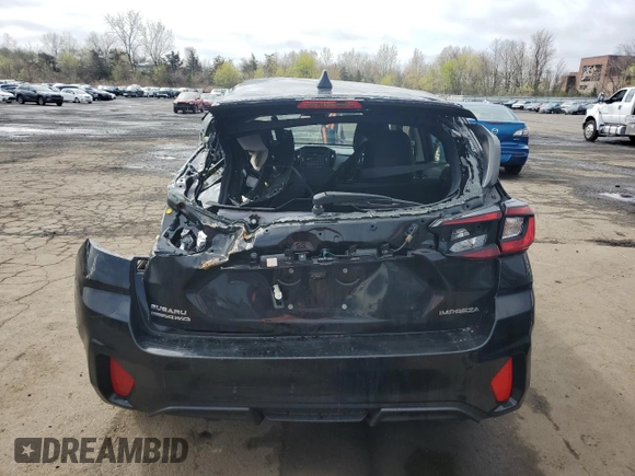 2024 Subaru Impreza with VIN JF1GUABC4R8279618, listed as a Copart auction lot 53893225 with 24,298 mi miles and Salvage Title. Bid and sale history available at carsss.com. Image 6.