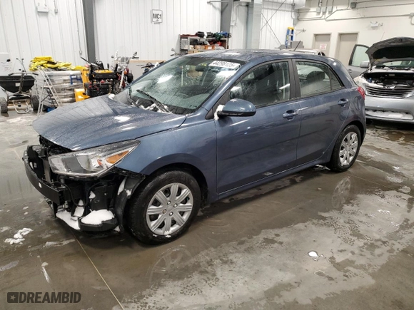 2022 Kia Rio 5-Door S with VIN 3KPA25AD4NE466638, listed as a Copart auction lot 44298125 with 22,089 mi miles and Clean Title. Bid and sale history available at carsss.com. Image 1.