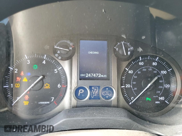 2011 Lexus GX 460 Premium with VIN JTJJM7FX9B5033023, listed as a Copart auction lot 43073455 with 247,472 mi miles and Salvage title. Bid and sale history available at DreamBid. Image 9.