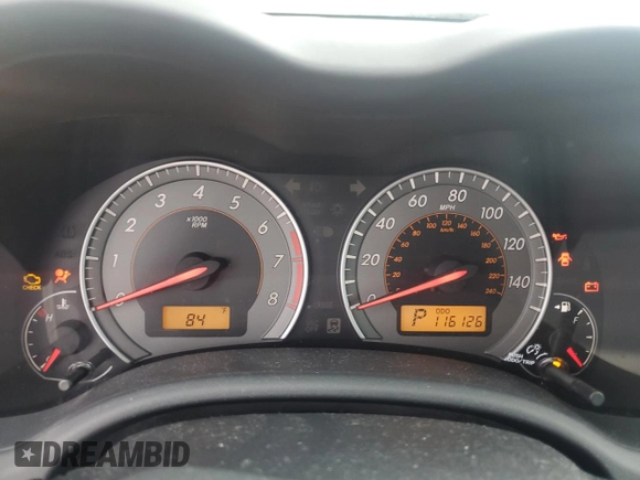 2010 Toyota Corolla with VIN 2T1BU4EEXAC522683, listed as a Copart auction lot 55642335 with 116,126 mi miles and Clean Title. Bid and sale history available at DreamBid. Image 9.