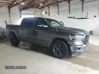 2022 Ram 1500 Big Horn with VIN 1C6SRFFT5NN342371, listed as a Copart auction lot 59956505 with 64,601 mi miles and Salvage title. Bid and sale history available at DreamBid. Image 4.