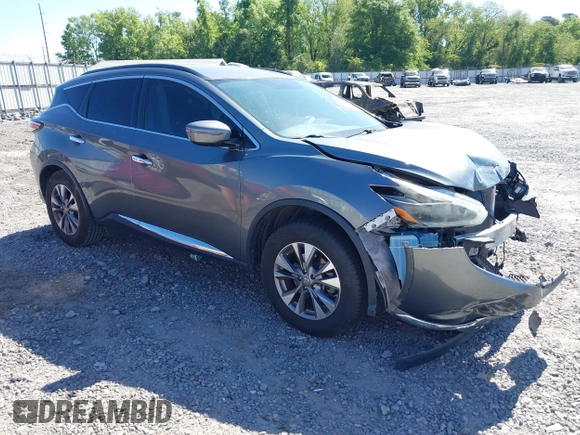 2018 Nissan Murano SV with VIN 5N1AZ2MG8JN116611, listed as a IAAI auction lot 42051307 with 94,993 mi miles and . Bid and sale history available at DreamBid. Image 1.