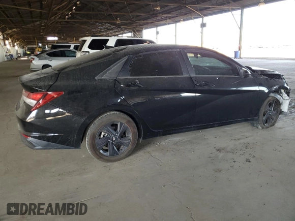 2021 Hyundai Elantra SEL with VIN 5NPLS4AG8MH042256, listed as a Copart auction lot 88376455 with 82,524 mi miles and Salvage Title. Bid and sale history available at carsss.com. Image 3.