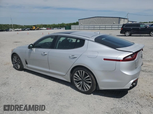 2018 Kia Stinger Premium with VIN KNAE25LAXJ6017479, listed as a Copart auction lot 53158595 with 120,273 mi miles and Salvage Title. Bid and sale history available at DreamBid. Image 2.