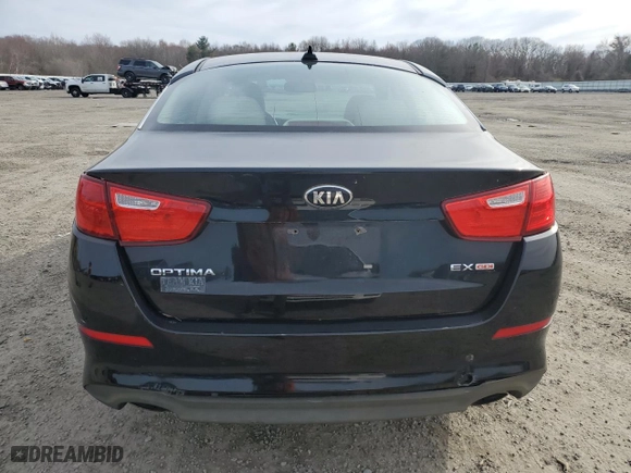 2014 Kia Optima EX with VIN 5XXGN4A72EG269531, listed as a Copart auction lot 51856685 with 151,386 mi miles and Clean Title. Bid and sale history available at carsss.com. Image 6.