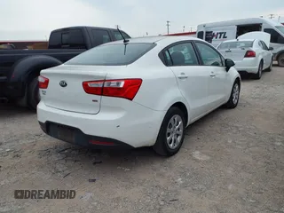 2014 Kia Rio LX with VIN KNADM4A3XE6384733, listed as a IAAI auction lot 42196921 with 153,084 mi miles and . Bid and sale history available at DreamBid. Image 4.