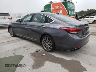 2015 Hyundai Genesis 5.0L with VIN KMHGN4JFXFU070032, listed as a Copart auction lot 68351644 with 132,828 mi miles and Non Repairable. Bid and sale history available at carsss.com. Image 2.