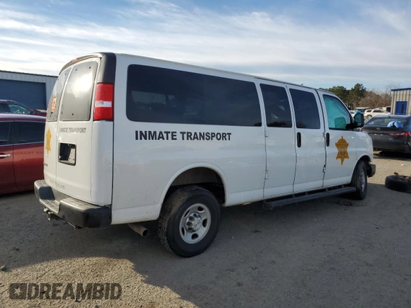 2023 Chevrolet Express Passenger LS с VIN 1GAZGNFP3P1203207, выставлен на аукционе Copart как лот 88967425 с пробегом Не указан миль и Списание • Salvage title. История ставок и продаж доступна на DreamBid. Изображение 3.