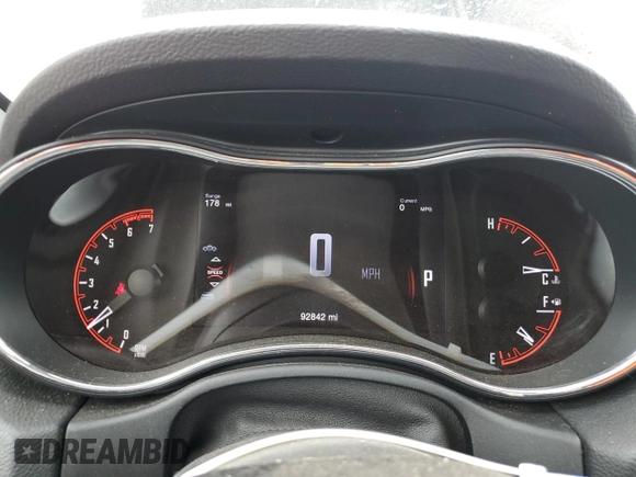 2016 Dodge Durango R/T with VIN 1C4SDJCT2GC502977, listed as a Copart auction lot 50750415 with 92,842 mi miles and Clean title. Bid and sale history available at DreamBid. Image 9.