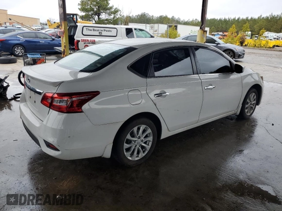 2017 Nissan Sentra SV with VIN 3N1AB7AP2HY238908, listed as a Copart auction lot 88949145 with 186,101 mi miles and Salvage title. Bid and sale history available at DreamBid. Image 3.