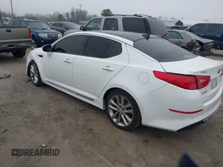 2015 Kia Optima SX Turbo with VIN 5XXGR4A63FG468701, listed as a IAAI auction lot 41789169 with 112,732 mi miles. Bid and sale history available at carsss.com. Image 3.