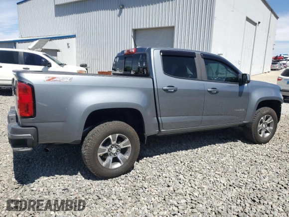 2018 Chevrolet Colorado 4WD Z71 with VIN 1GCGTDEN7J1283266, listed as a Copart auction lot 57833615 with 58,563 mi miles and Salvage title. Bid and sale history available at DreamBid. Image 3.