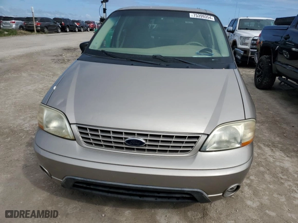 2003 Ford Windstar Wagon LX with VIN 2FMZA51423BA92083, listed as a Copart auction lot 75399354 with 0 mi miles and Salvage Title. Bid and sale history available at carsss.com. Image 5.