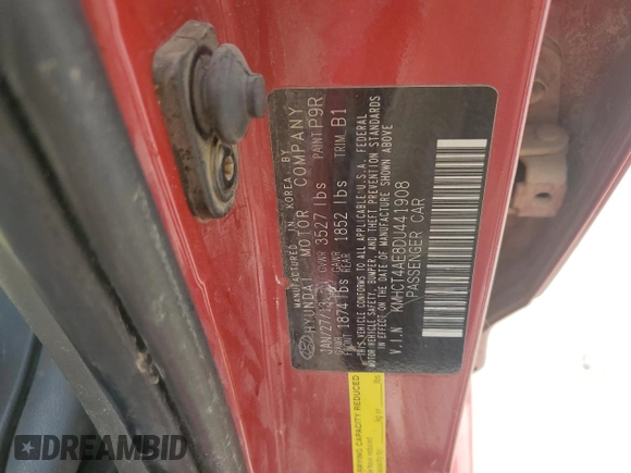 2013 Hyundai Accent GLS z VIN KMHCT4AE8DU441908, wystawiony jako Copart lot #53751375 z przebiegiem 146 721 mil mil oraz Szkoda całkowita • Salvage title. Historia ofert i sprzedaży dostępna na DreamBid. Obrazek 12.
