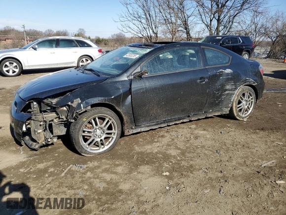 2010 Scion tC with VIN JTKDE3B71A0307850, listed as a Copart auction lot 42805255 with 71,482 mi miles and Salvage Title. Bid and sale history available at carsss.com. Image 1.