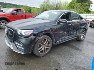 2021 Mercedes-Benz GLE 53 AMG with VIN 4JGFD6BBXMA402863, listed as a Copart auction lot 56624755 with 93,514 mi miles and Clean title. Bid and sale history available at DreamBid. Image 1.
