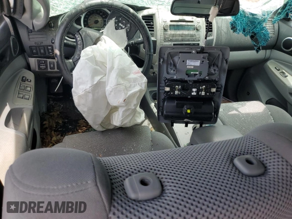 2010 Toyota Tacoma PreRunner with VIN 3TMJU4GN8AM102663, listed as a Copart auction lot 57782665 with 196,620 mi miles and Salvage title. Bid and sale history available at DreamBid. Image 8.