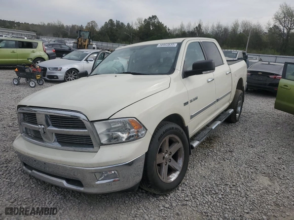 2010 Dodge Ram 1500 SLT with VIN 1D7RB1CT7AS234967, listed as a Copart auction lot 50953835 with 0 mi miles and Salvage Title. Bid and sale history available at carsss.com. Image 1.