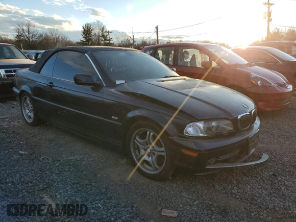 2003 BMW 3 Series 330Ci with VIN WBABS53403JU98646, listed as a Copart auction lot 82978484 with 0 mi miles and Salvage Title. Bid and sale history available at carsss.com. Image 4.