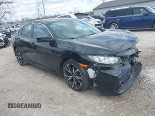 2019 Honda Civic Si z VIN 2HGFC1E55KH703749, wystawiony jako IAAI lot #41853994 z przebiegiem 121 697 mil mil oraz . Historia ofert i sprzedaży dostępna na DreamBid. Obrazek 1.